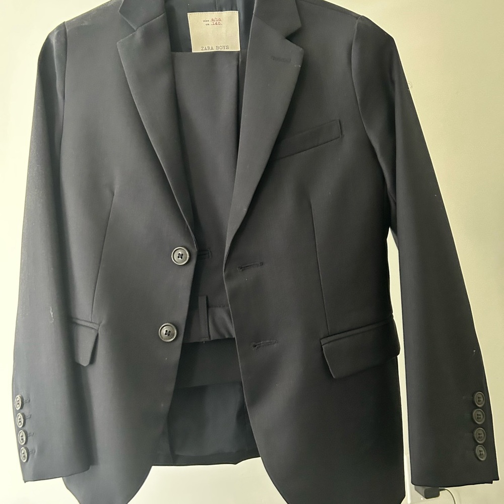 Zara Boy's Elegant Black Suit